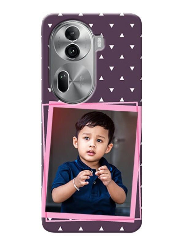 Custom Reno 11 Pro 5G Phone Cases: Triangle Pattern Dotted Design