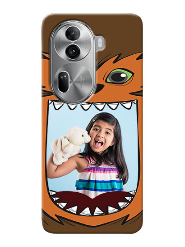 Custom Reno 11 Pro 5G Phone Covers: Owl Monster Back Case Design