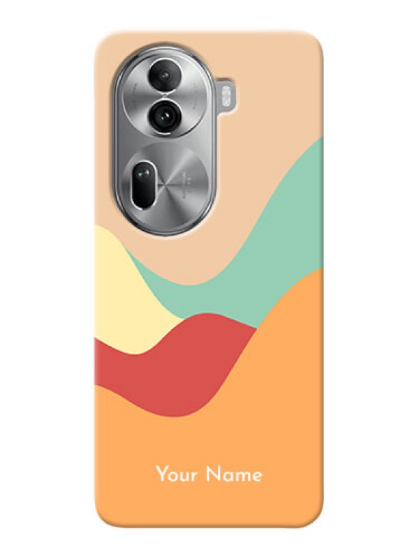 Custom Reno 11 Pro 5G Personalized Phone Case with Ocean Waves Multiwithcolour Design