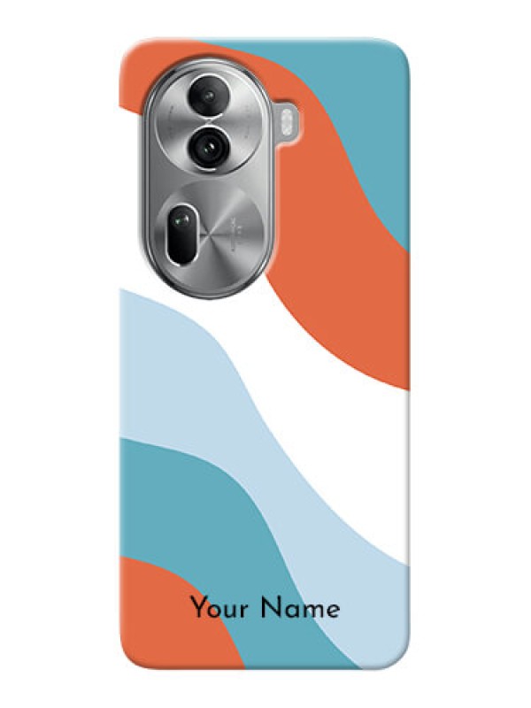 Custom Reno 11 Pro 5G Custom Mobile Case with coloured Waves Design