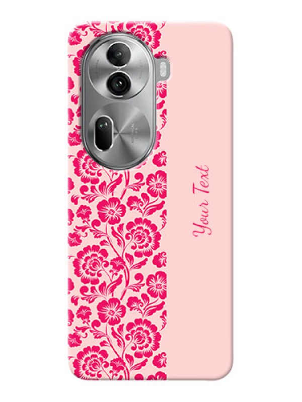 Custom Reno 11 Pro 5G Custom Phone Case with Attractive Floral Pattern Design