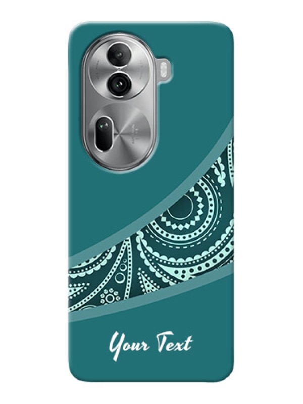 Custom Reno 11 Pro 5G Photo Printing on Case with semi visible floral Design