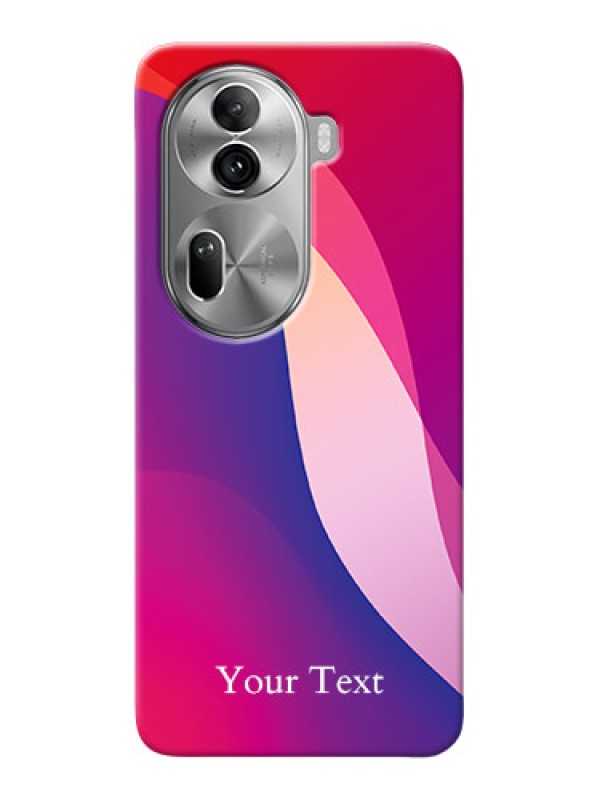 Custom Reno 11 Pro 5G Personalized Phone Case with Digital abstract Overlap Design