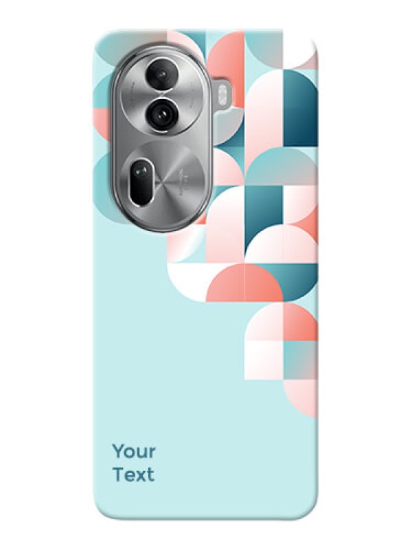 Custom Reno 11 Pro 5G Custom Phone Case with Stylish Semiwithcircle Pattern Design