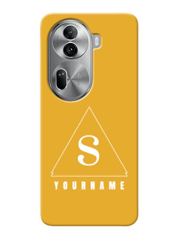 Custom Reno 11 Pro 5G Personalized Phone Case with simple triangle Design