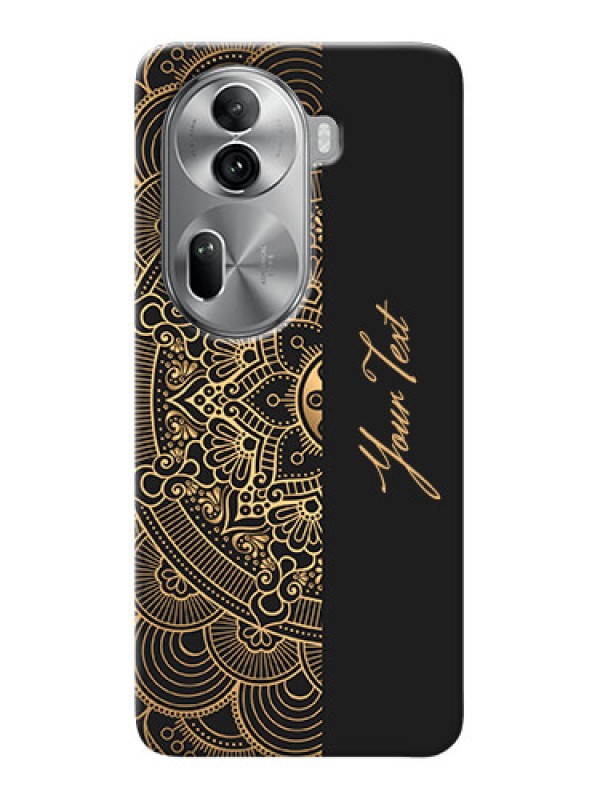 Custom Reno 11 Pro 5G Photo Printing on Case with Mandala art with custom text Design