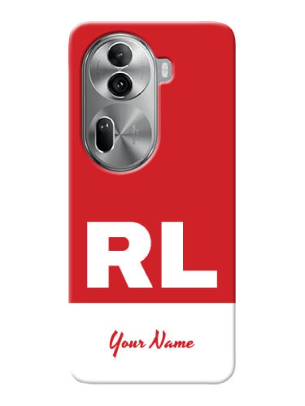 Custom Reno 11 Pro 5G Personalized Phone Case with dual tone custom text Design