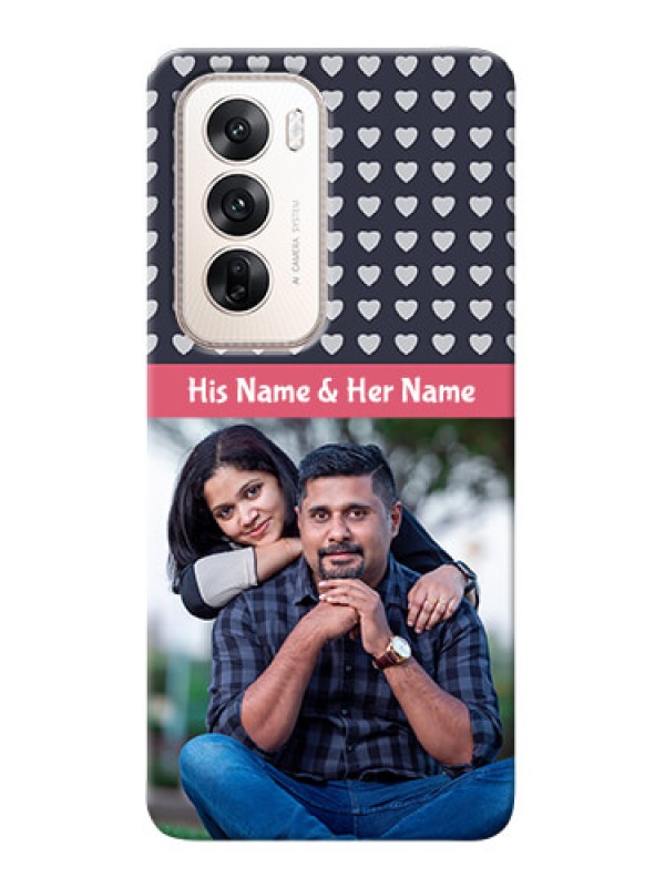 Custom Oppo Reno 12 5G Custom Mobile Case with Love Symbols Design