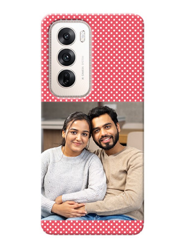 Custom Oppo Reno 12 5G Custom Mobile Case with White Dotted Design