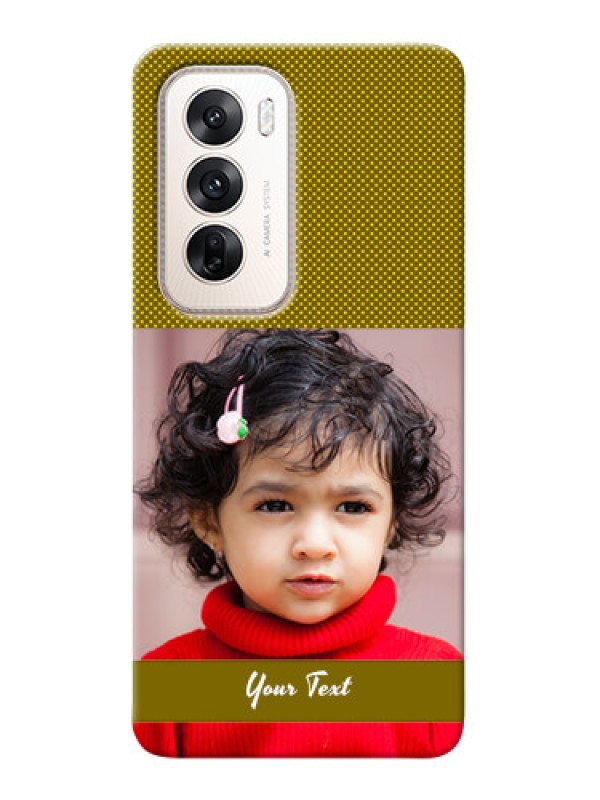 Custom Oppo Reno 12 5G custom mobile back covers: Simple Green Color Design