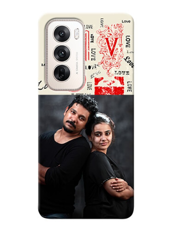 Custom Oppo Reno 12 5G mobile cases online: Trendy Love Design Case