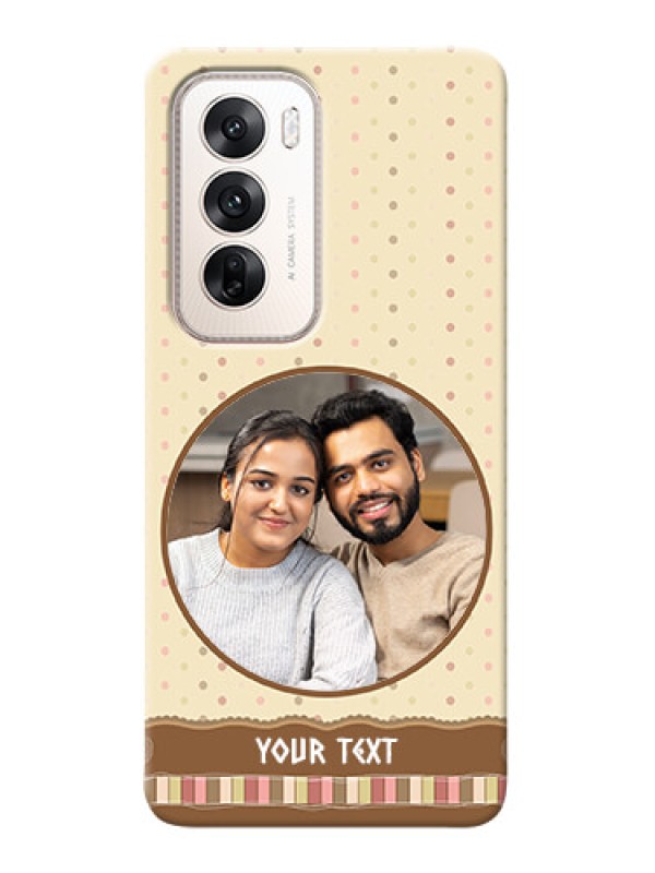 Custom Oppo Reno 12 5G Mobile Cases: Brown Dotted Mobile Case Design