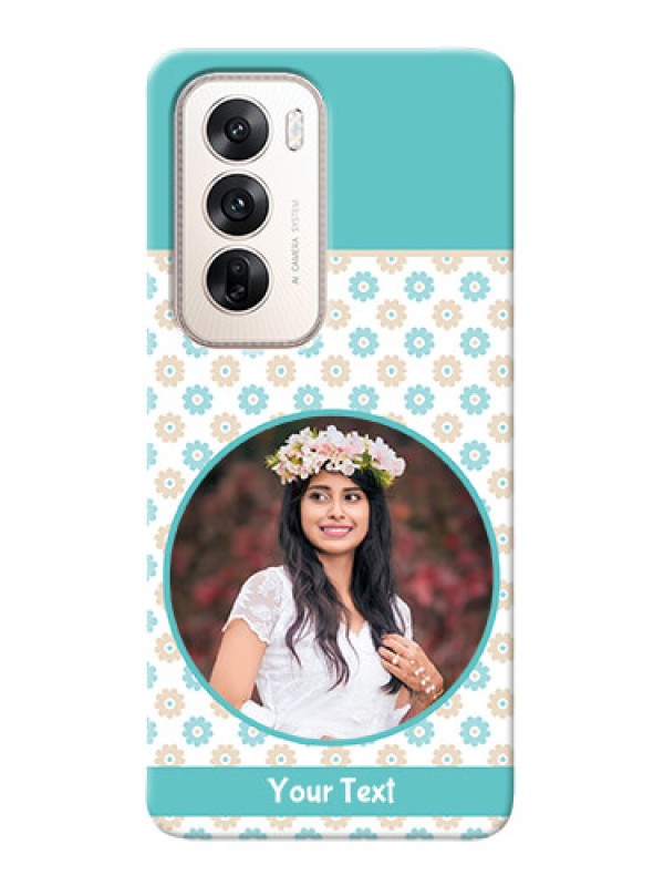 Custom Oppo Reno 12 5G Custom Mobile Back Covers: Beautiful Flowers Design