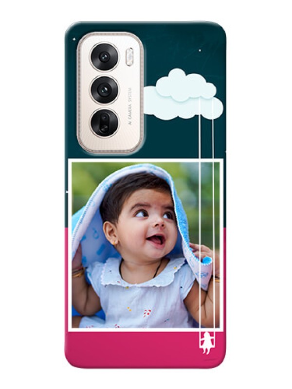 Custom Oppo Reno 12 5G custom phone covers: Cute Girl with Cloud Design