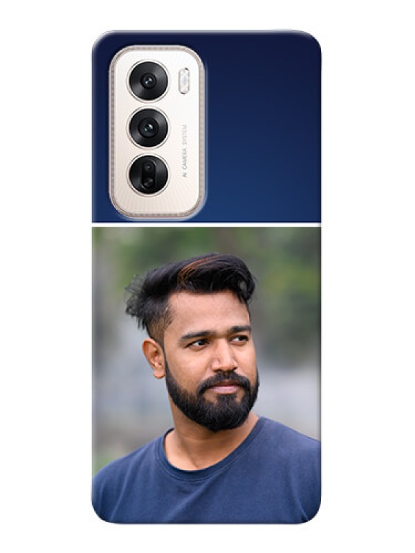 Custom Oppo Reno 12 5G Mobile Cases: Simple Royal Blue Design