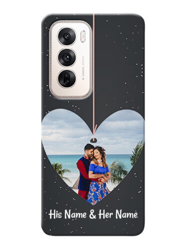 Custom Oppo Reno 12 5G custom phone cases: Hanging Heart Design