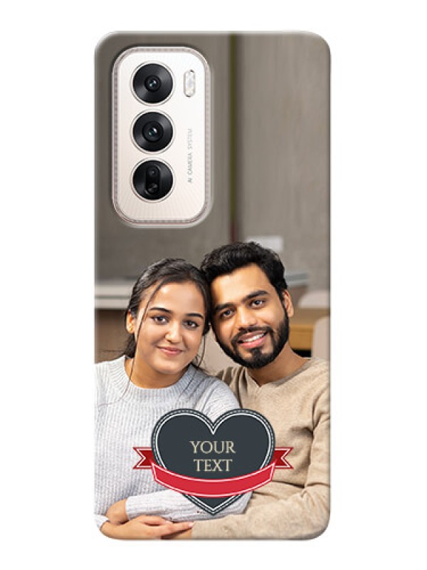 Custom Oppo Reno 12 5G mobile back covers online: Just Married Couple Design