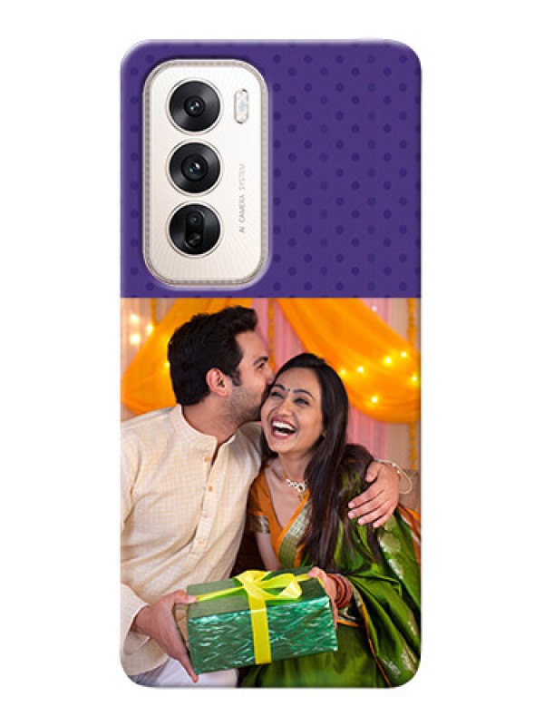 Custom Oppo Reno 12 5G mobile phone cases: Violet Pattern Design