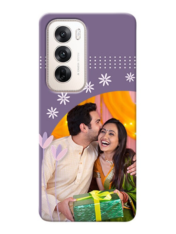 Custom Oppo Reno 12 5G Phone covers for girls: lavender flowers design