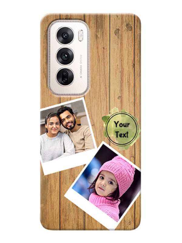 Custom Oppo Reno 12 5G Custom Mobile Phone Covers: Wooden Texture Design