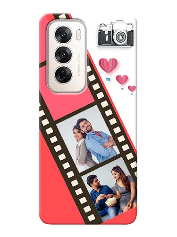 Custom Oppo Reno 12 5G custom phone covers: 3 Image Holder with Film Reel