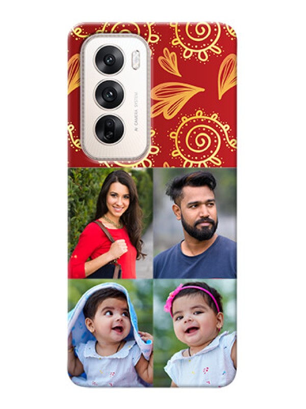 Custom Oppo Reno 12 5G Mobile Phone Cases: 4 Image Traditional Design