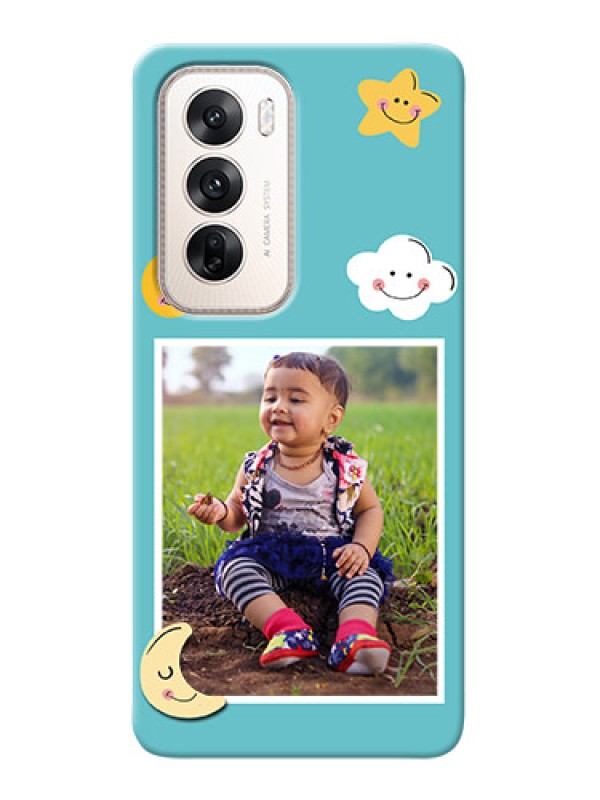 Custom Oppo Reno 12 5G Personalised Phone Cases: Smiley Kids Stars Design