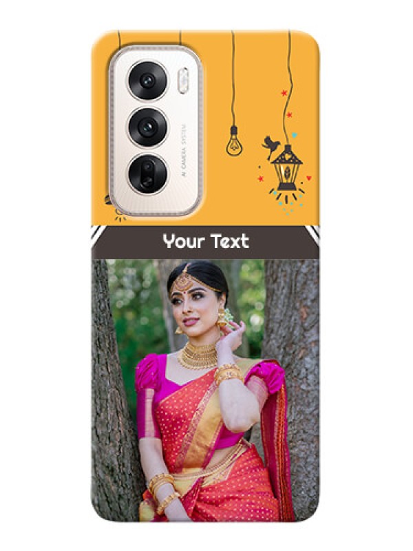 Custom Oppo Reno 12 5G custom back covers with Family Picture and Icons