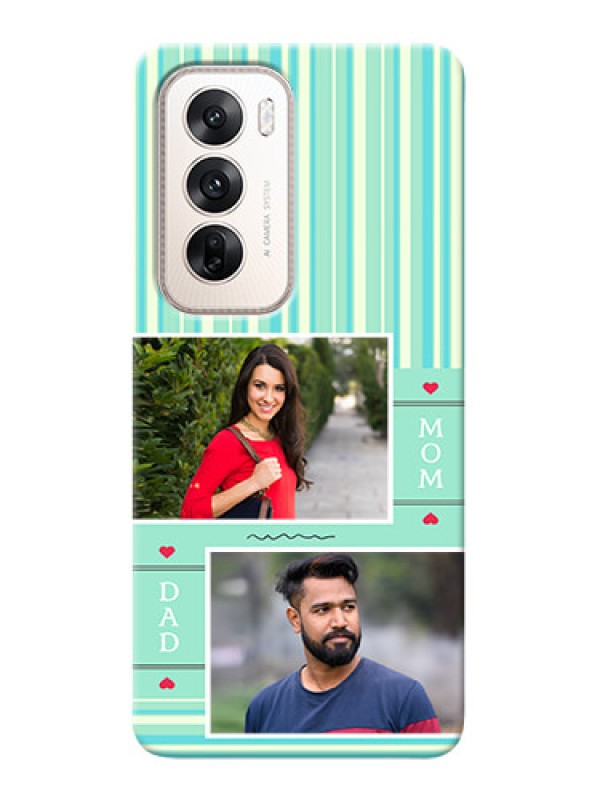 Custom Oppo Reno 12 5G custom mobile phone covers: Mom And Dad Pic Design