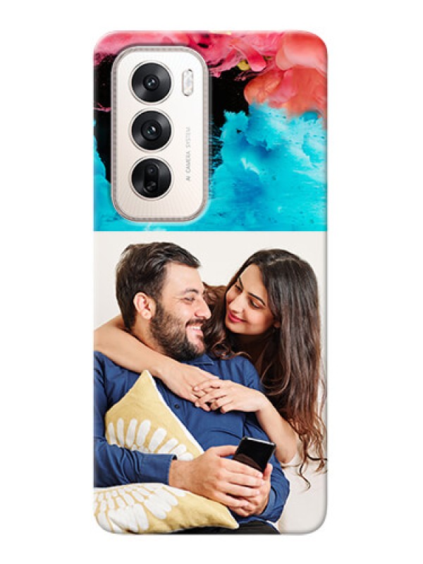 Custom Oppo Reno 12 5G Mobile Cases: Quote with Acrylic Painting Design