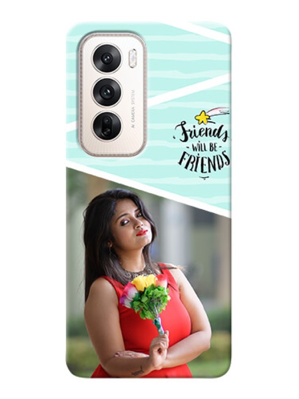 Custom Oppo Reno 12 5G Mobile Back Covers: Friends Picture Icon Design