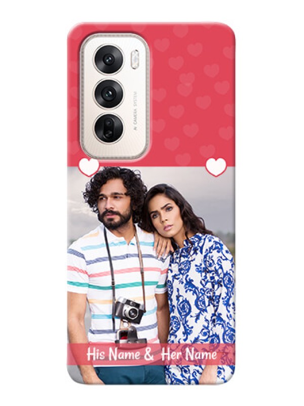 Custom Oppo Reno 12 5G Mobile Cases: Simple Love Design