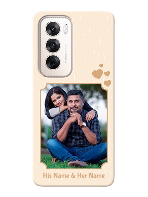 Custom Oppo Reno 12 5G mobile phone cases with confetti love design