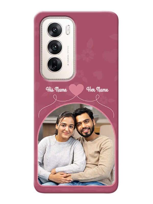 Custom Oppo Reno 12 5G mobile phone covers: Love Floral Design