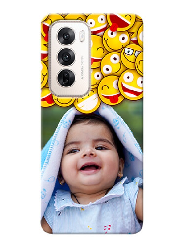 Custom Oppo Reno 12 5G Custom Phone Cases with Smiley Emoji Design