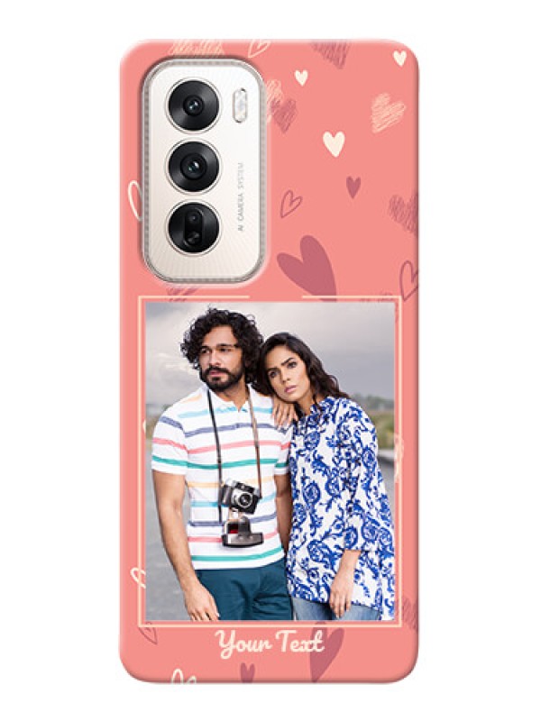 Custom Oppo Reno 12 5G custom mobile phone cases: love doodle art Design