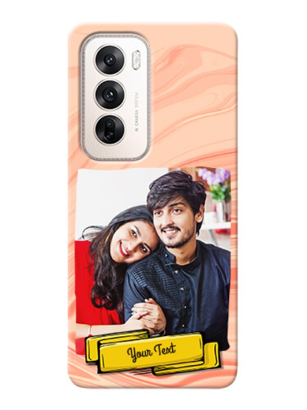 Custom Oppo Reno 12 5G Customized Phone Cases: Marble Texture Design