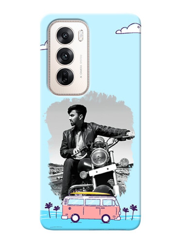 Custom Oppo Reno 12 5G Mobile Covers Online: Travel And Adventure Design