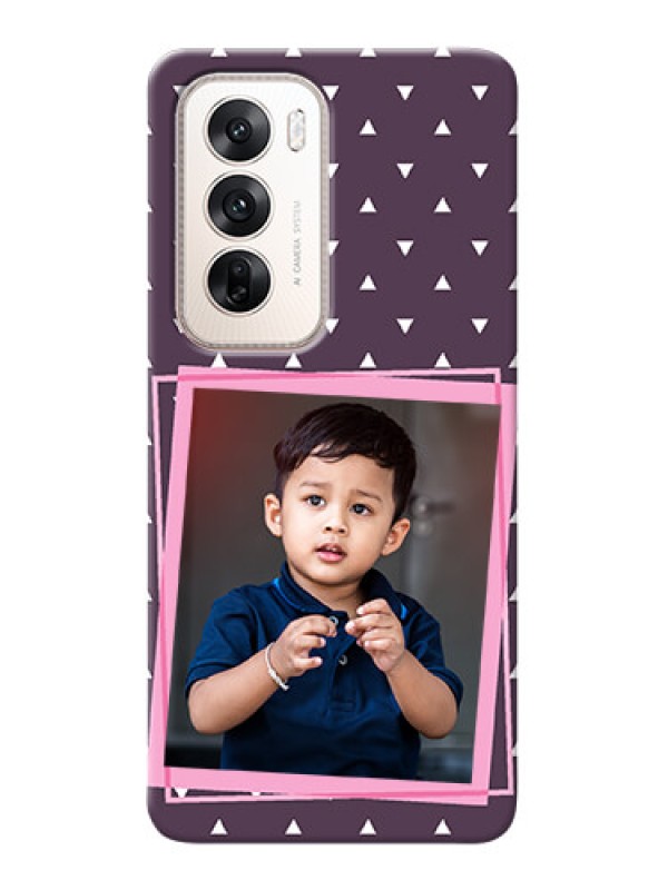 Custom Oppo Reno 12 5G Phone Cases: Triangle Pattern Dotted Design