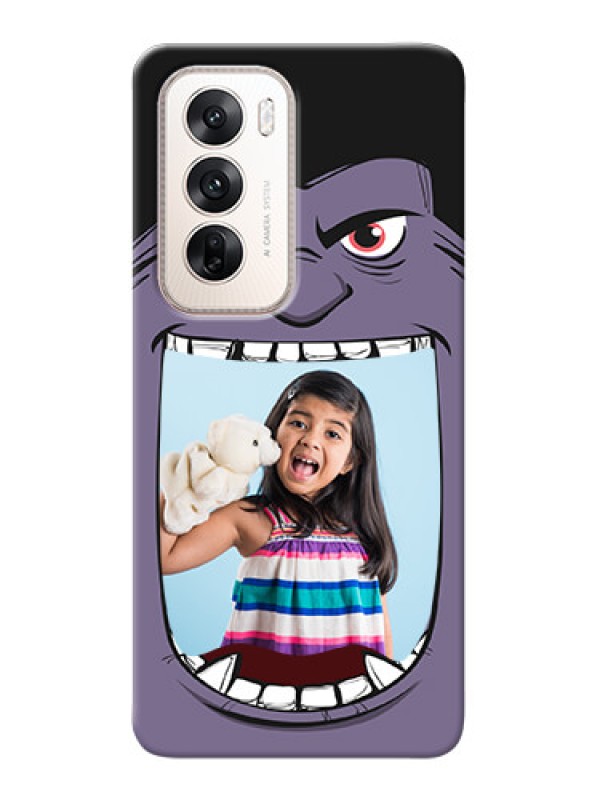Custom Oppo Reno 12 5G Personalised Phone Covers: Angry Monster Design