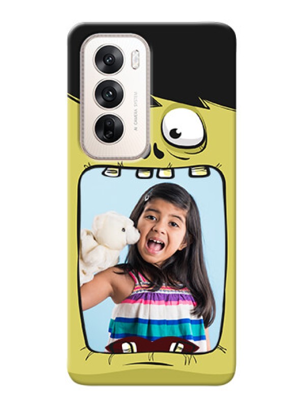 Custom Oppo Reno 12 5G Mobile Covers: Cartoon monster back case Design