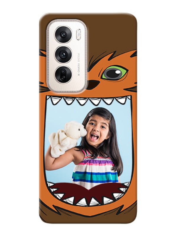 Custom Oppo Reno 12 5G Phone Covers: Owl Monster Back Case Design