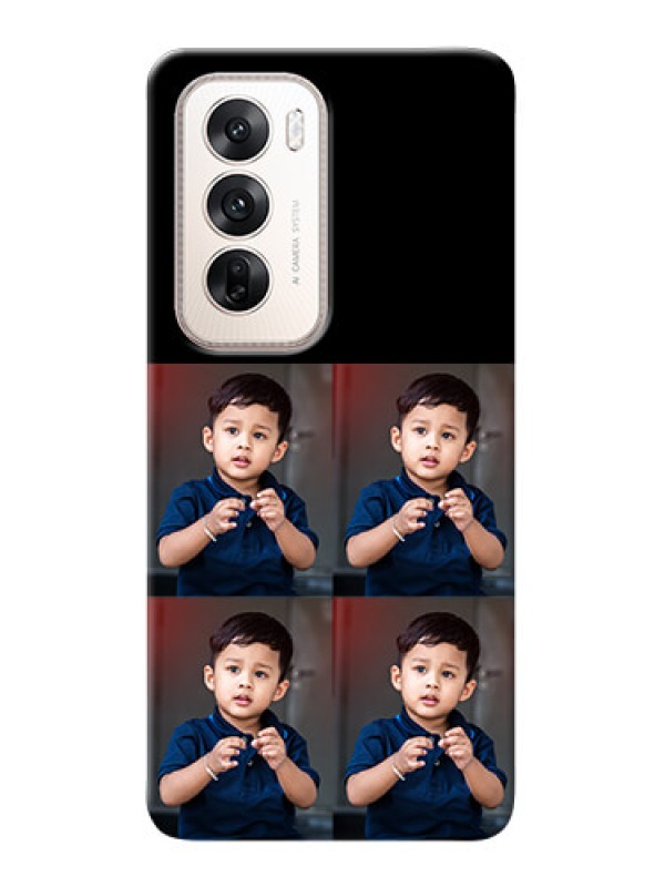 Custom Oppo Reno 12 5G 4 Image Holder on Mobile Cover