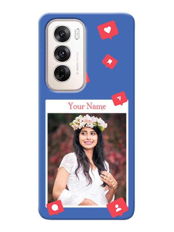 Custom Oppo Reno 12 5G Custom Phone Case with Like Share And Comment Design