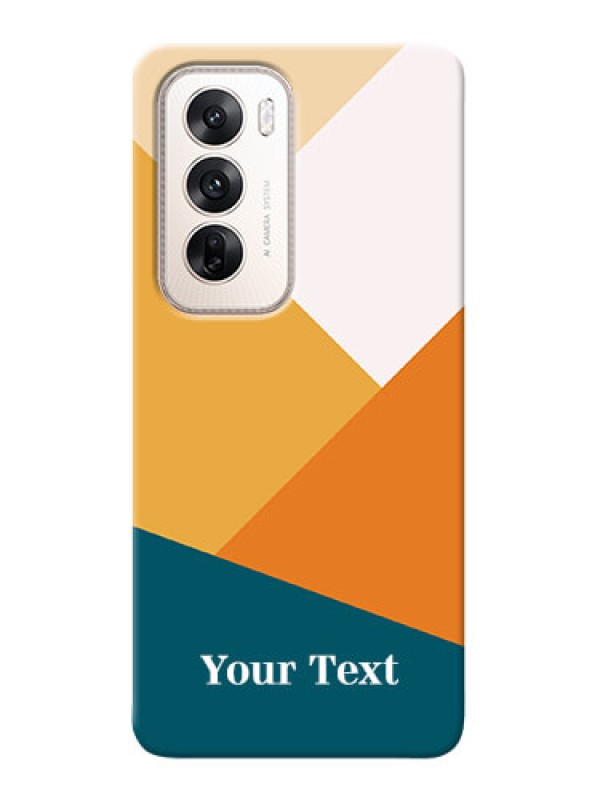 Custom Oppo Reno 12 5G Personalized Phone Case with Stacked Multicolour Design