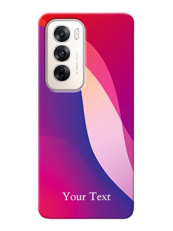 Custom Oppo Reno 12 5G Personalized Phone Case with Digital abstract Overlap Design