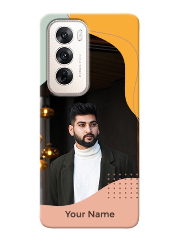 Custom Oppo Reno 12 5G Personalized Phone Case with Tricoloured overlay design