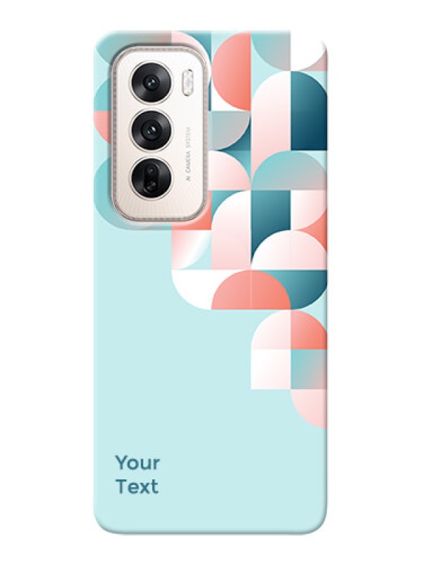 Custom Oppo Reno 12 5G Custom Phone Case with Stylish Semicircle Pattern Design