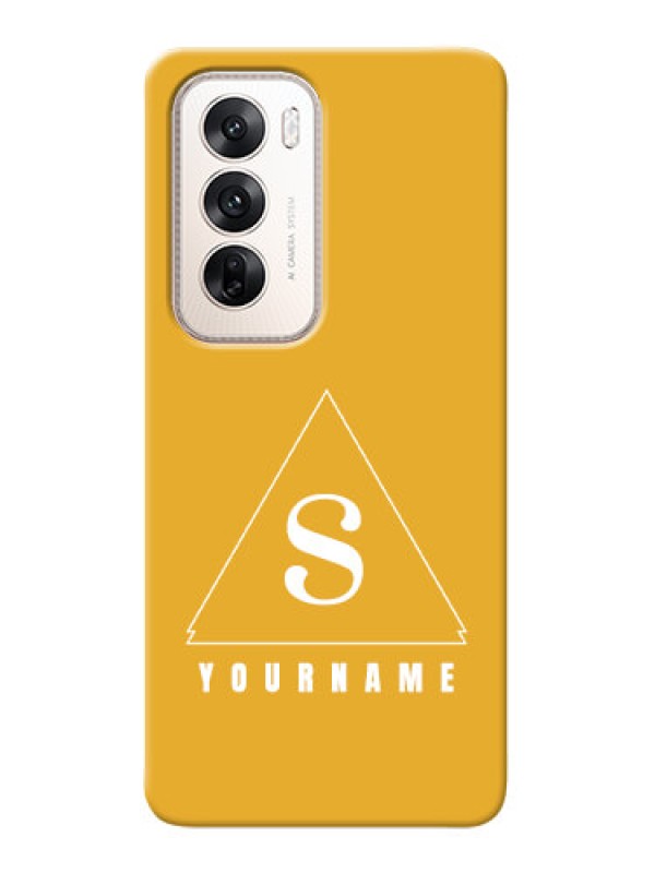 Custom Oppo Reno 12 5G Personalized Phone Case with simple triangle Design