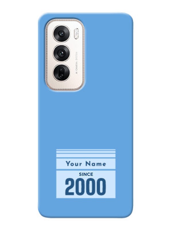 Custom Oppo Reno 12 5G Custom Mobile Case with Custom Year of birth Design